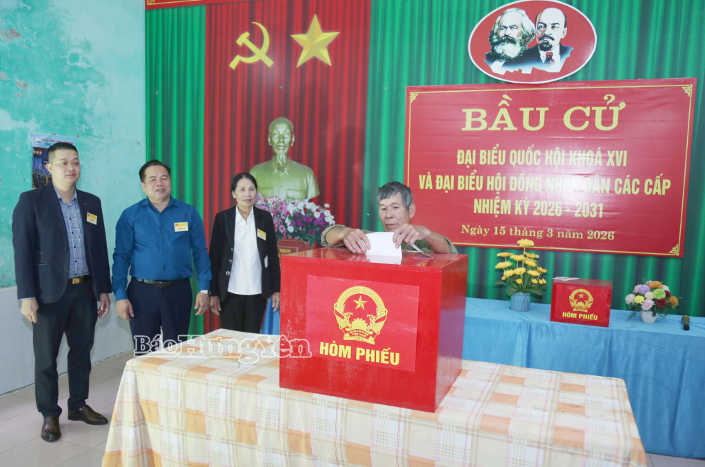 Hưng Yên: 99,57% cử tri đi bầu cử đại biểu Quốc hội khóa XVI và đại biểu HĐND các cấp nhiệm kỳ 2026 - 2031