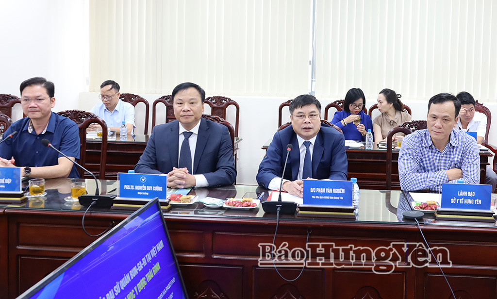Đoàn công tác Đại sứ quán Bulgaria thăm, làm việc tại Trường Đại học Y Dược Thái Bình và Bệnh viện Đa khoa Thái Bình
