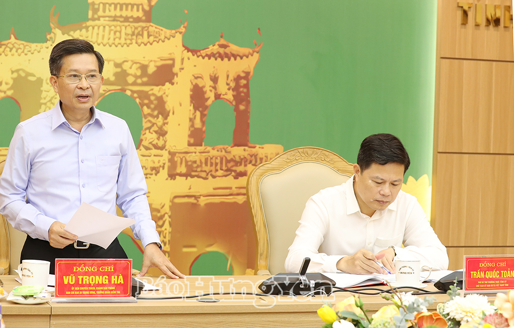Đoàn kiểm tra của Ban Chỉ đạo 35 Trung ương làm việc tại tỉnh Hưng Yên
